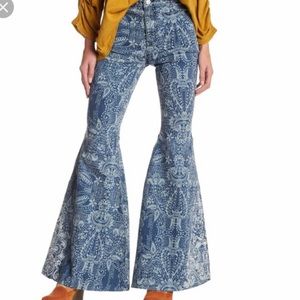 Free People flared bell bottom jeans